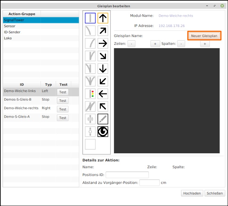 Gleisplan bearbeiten