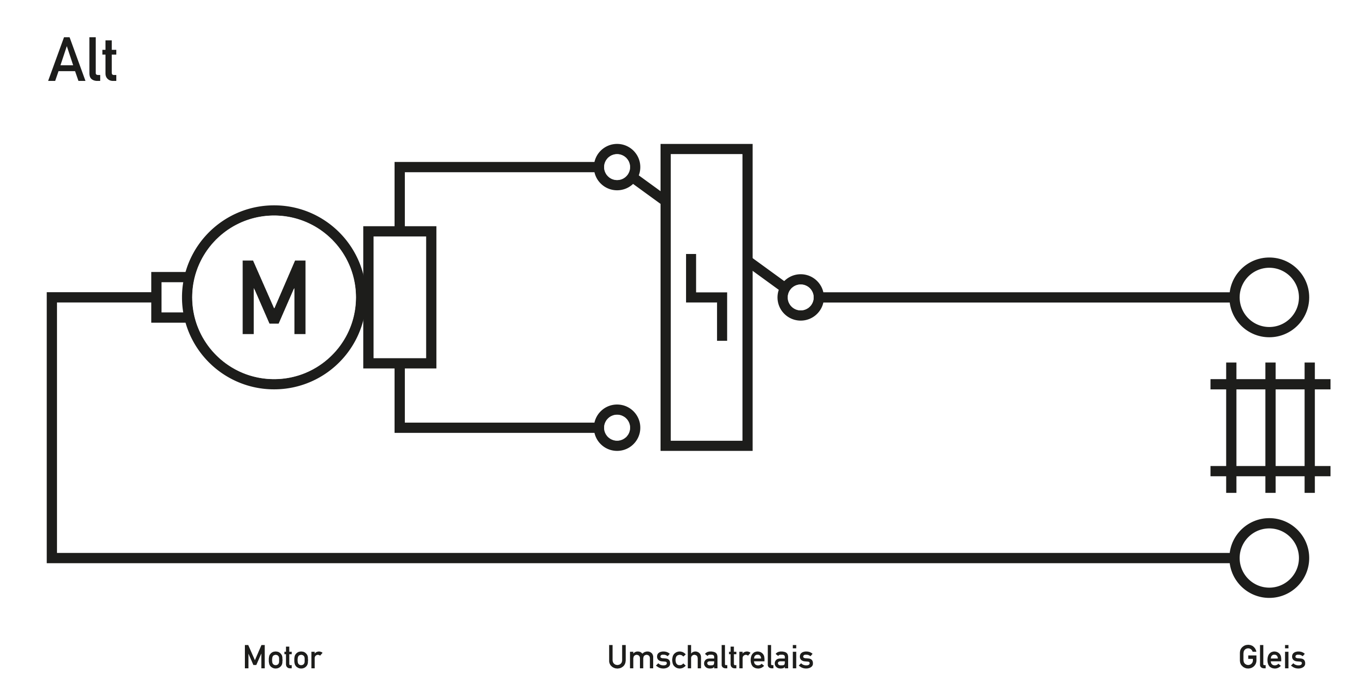 Schaltplan Motoranschluss vorher