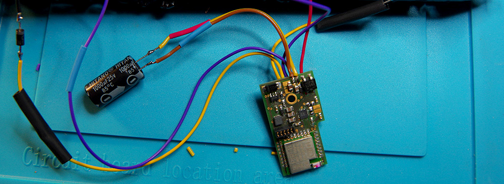 Umbau E103 - Stützkondensator angeschlossen