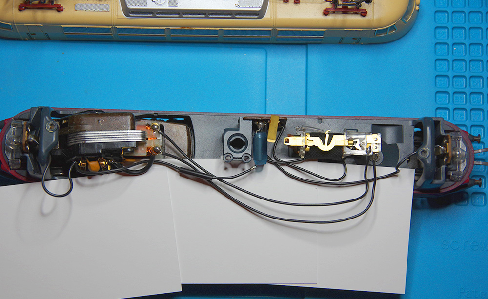 Umbau E103 - Verdrahtung vor Umbau