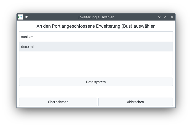 Motor in Lok-Config ausgewählt