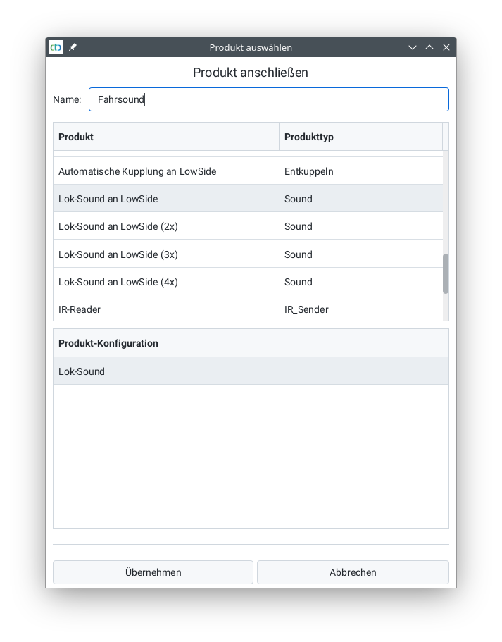 Produkt auswählen: Sound