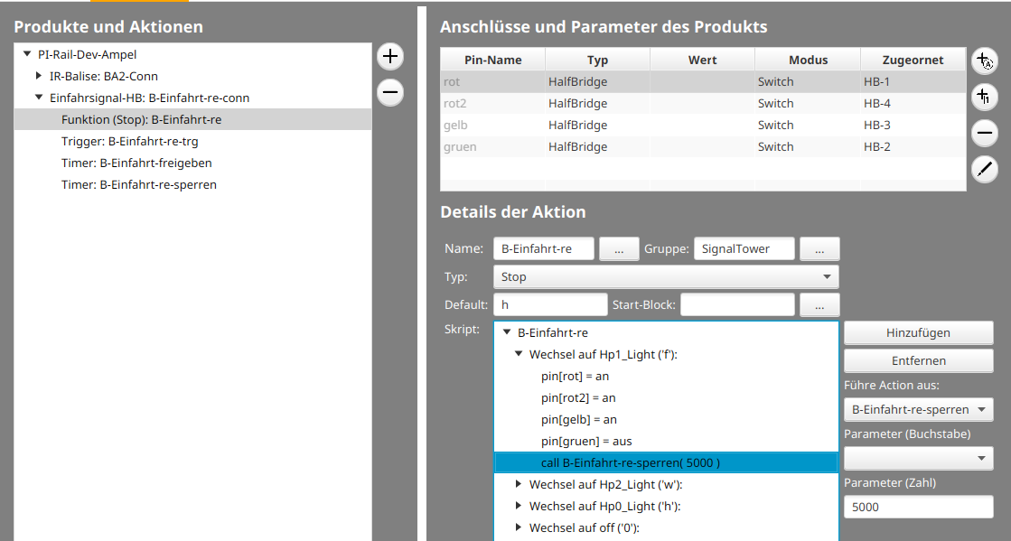Config zeitgesteuerter Halt 3