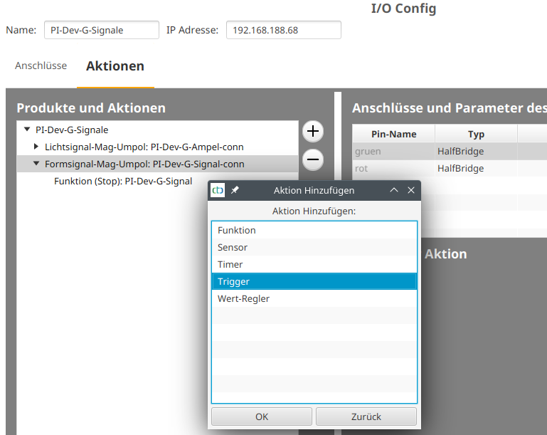 Config Trigger am Signal 1