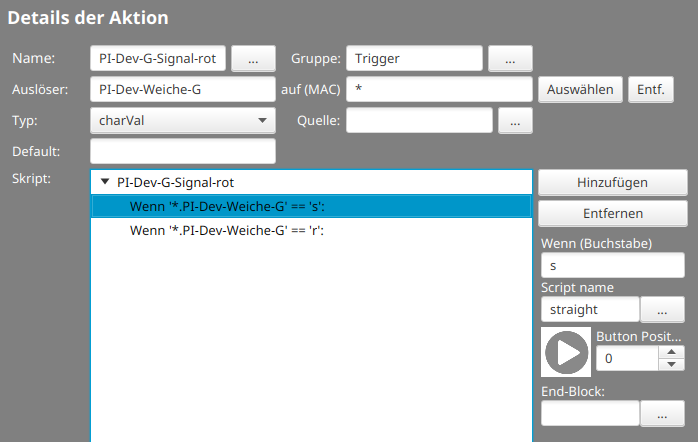 Config Trigger am Signal 4