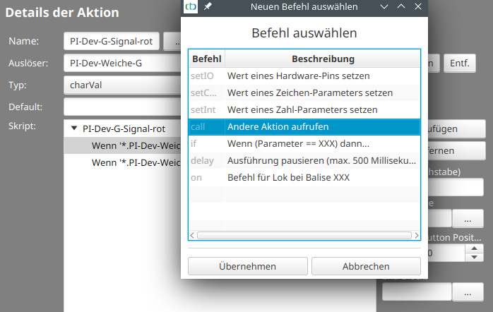 Config Trigger am Signal 5