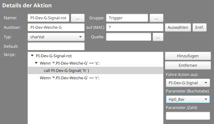 Config Trigger am Signal 6