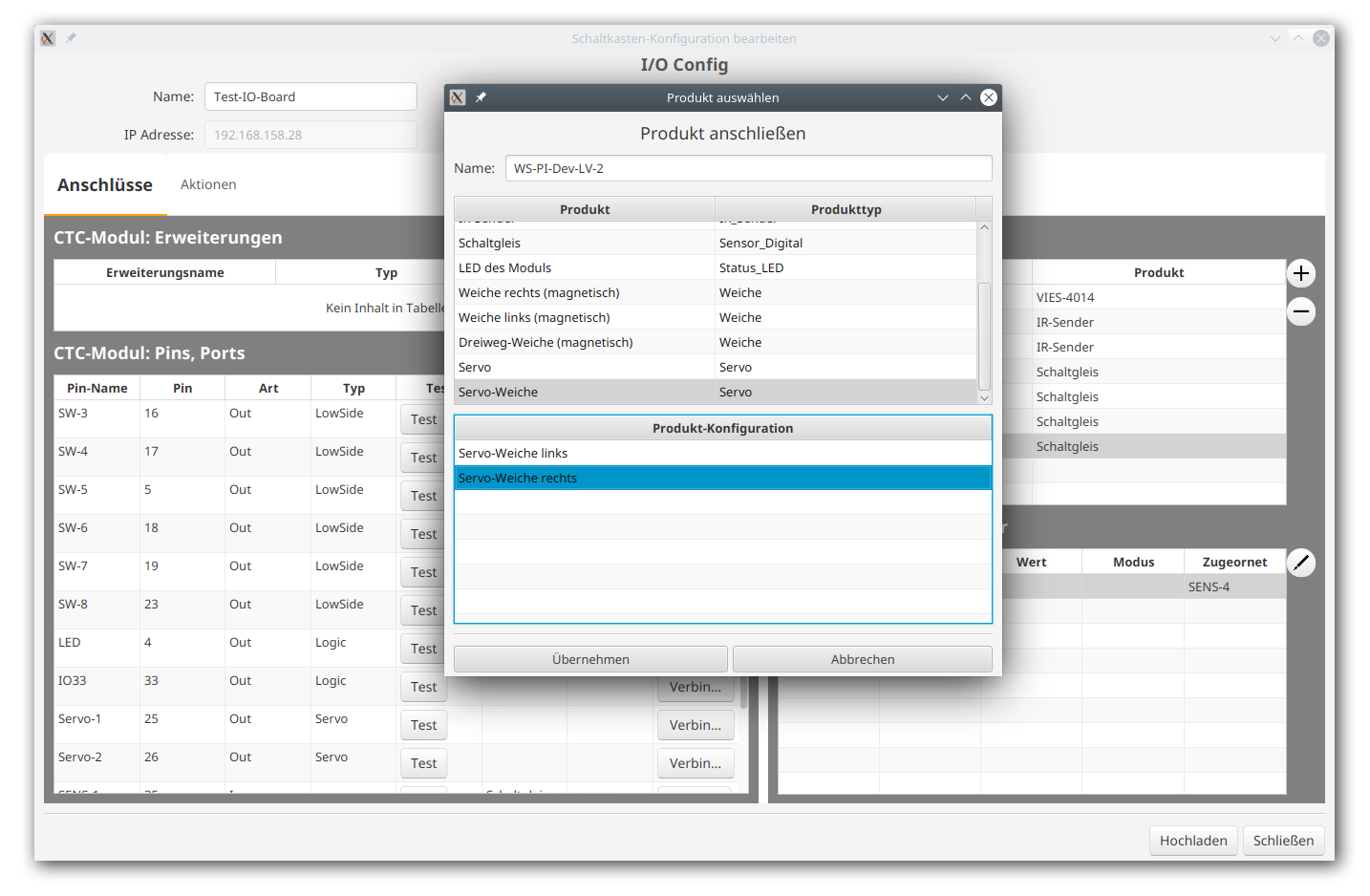 Produktkatalog Servo-Weiche