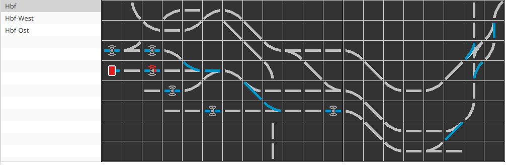 Track Layout Display Buffer Balise