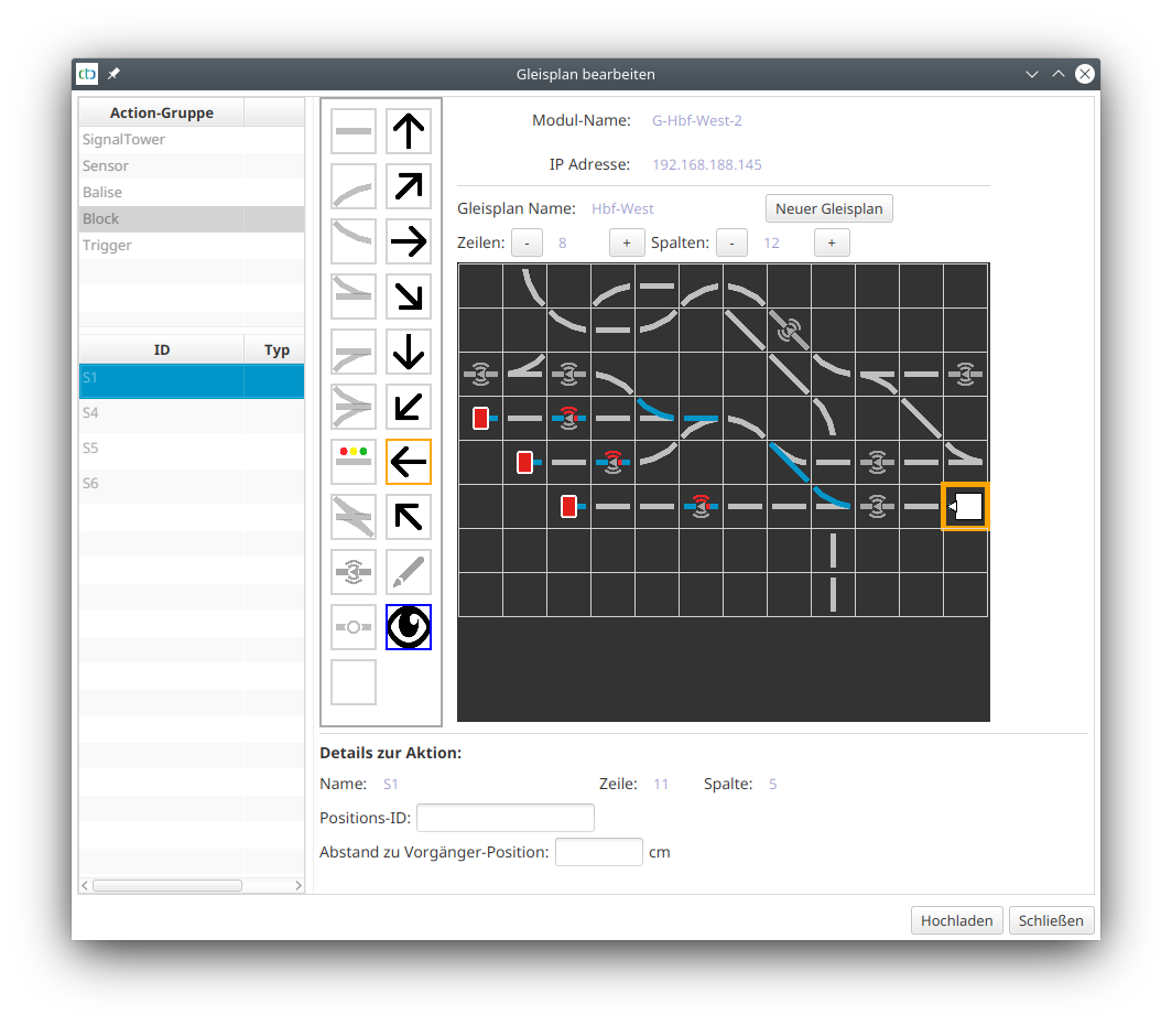 Create Block in the Track Plan 2