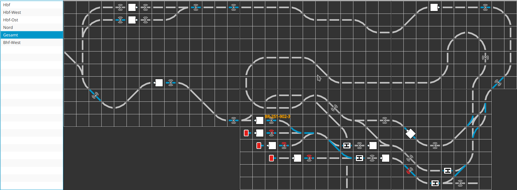 Track Plan with Blocks