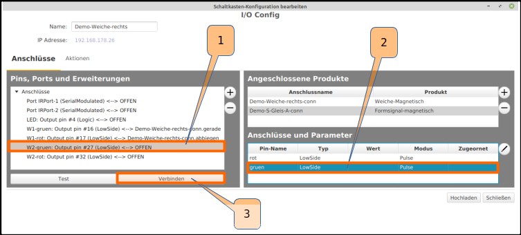 Turnout Module Configuration Product_Connect Semaphore Signal