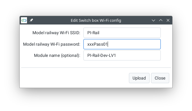 Change Wi-Fi Configuration