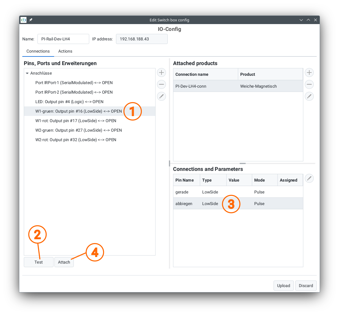 Connecting the Pins of a Product