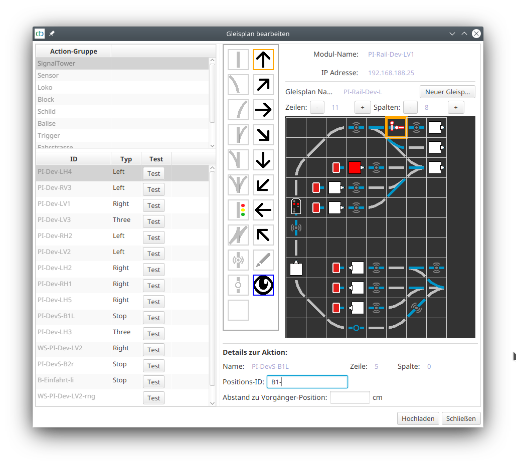 Set block exit signal