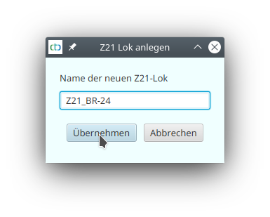 Configuring a new digital locomotive