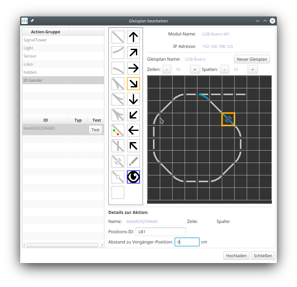 Track Diagram: Insert Balise