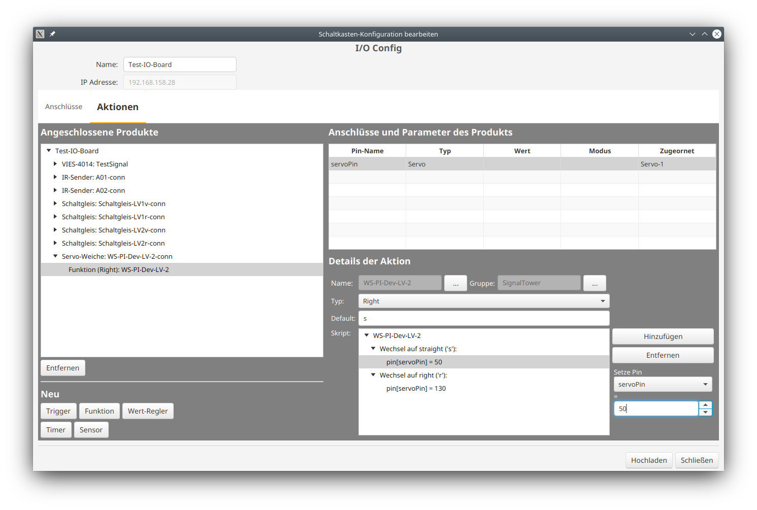 Servo Turnout Adjustment Values