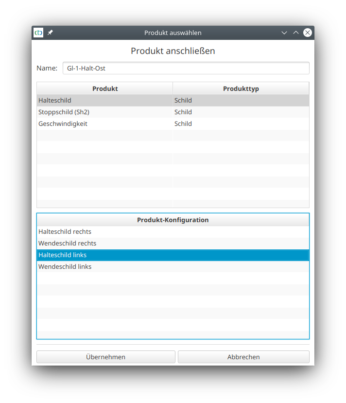 Création d'un panneau d'arrêt