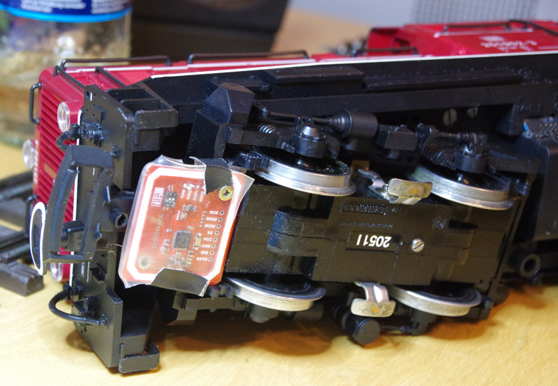 NFC-Reader sous locomotive