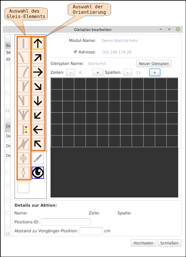 Modifier le plan de voie_Aiguillage_Orientation_Choix