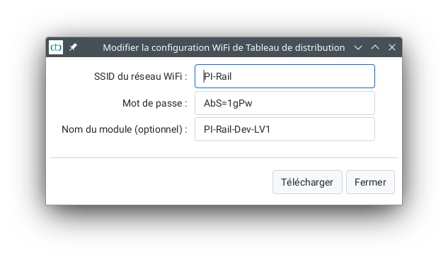 Modifier la configuration WiFi
