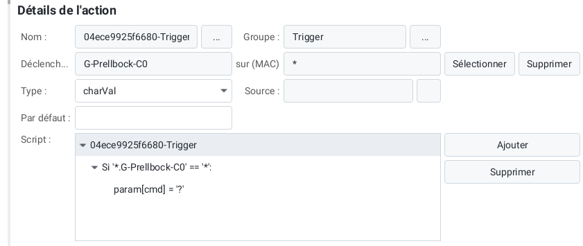 Détails du déclencheur de balise NFC