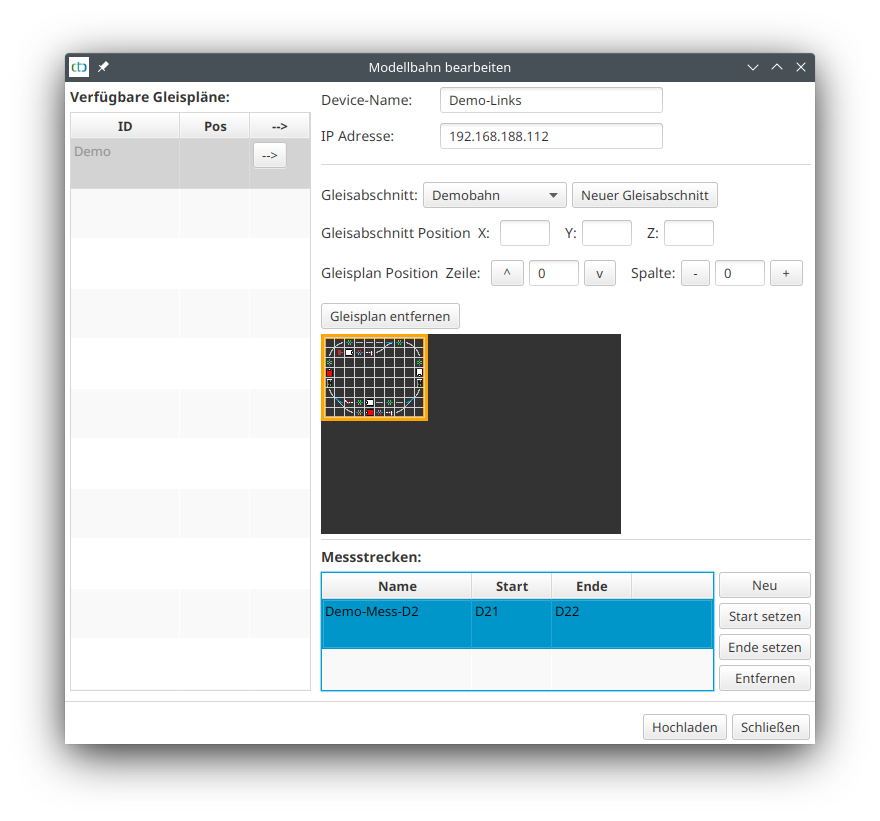 Définir la trajectoire de mesure