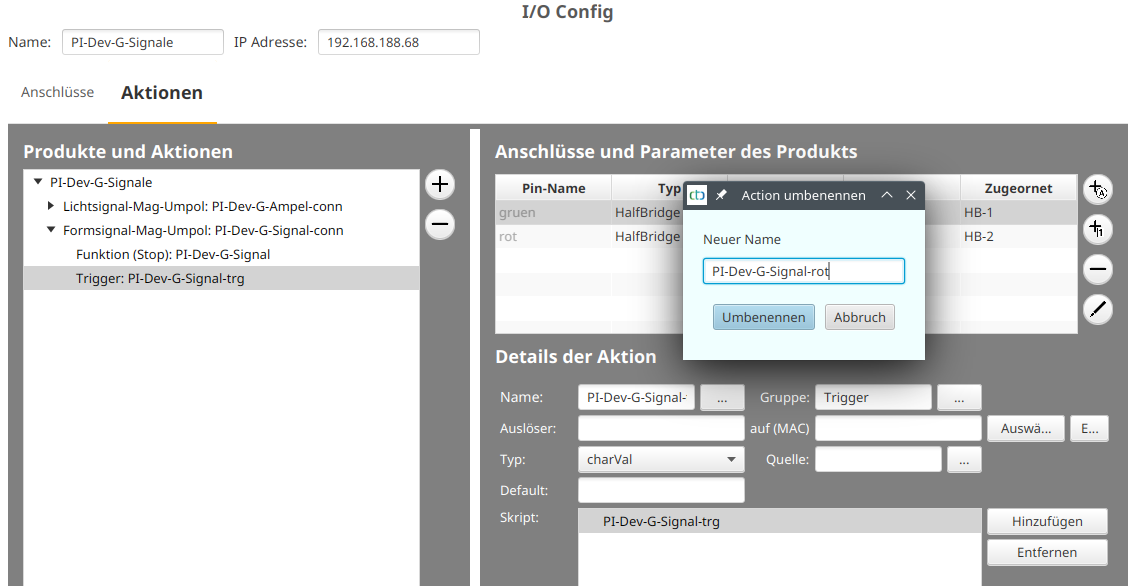 Config Trigger au Signal 2