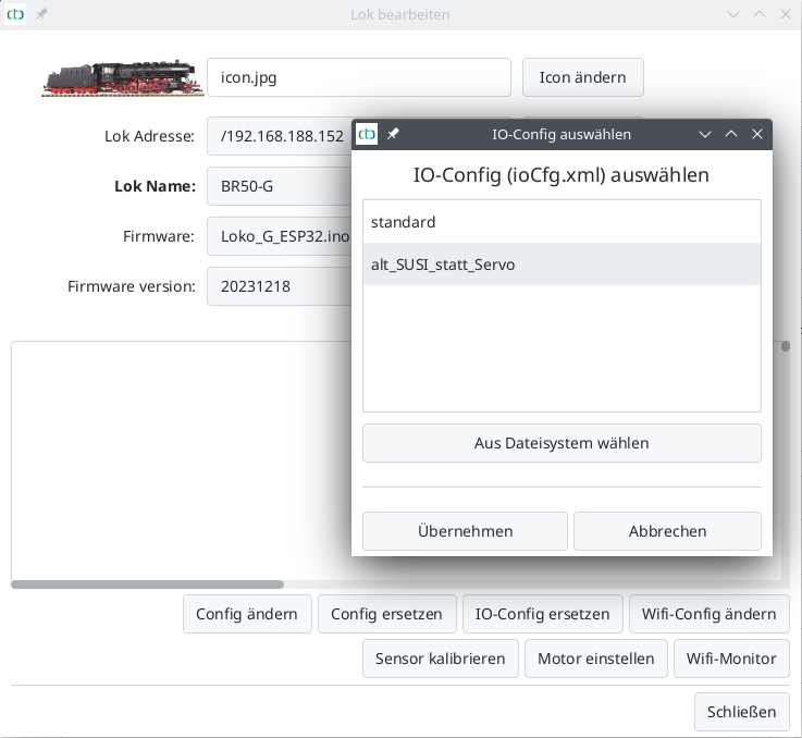BR50 Remplacement IO-Config 1